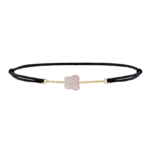 Mother of Pearl Heart Bracelet - On thin cord