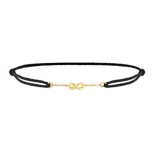 Infinity Bracelet - On thin cord