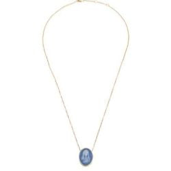 Mother Mary Blue Agate Necklace