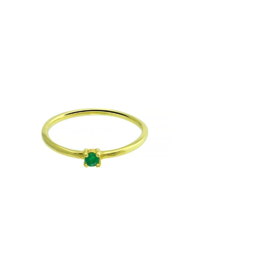 Tres Jolie Diamond Mid Finger Gold Ring