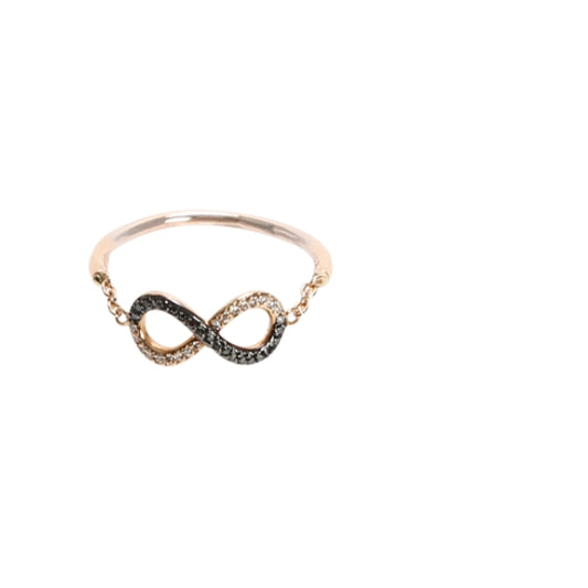 Infinity Gold Diamond Ring