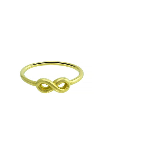 Infinity Mid Finger Gold Ring